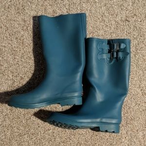 Chooka teal rain boots